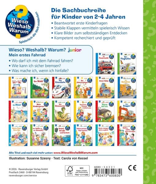 Produktbild: Wieso? Weshalb? Warum? junior, Band 80 - Mein erstes Fahrrad