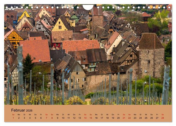 Produktbild: Die Weinsta&szlig;e im Elsass (Wandkalender 2026 DIN A4 quer), CALVENDO Monatskalender