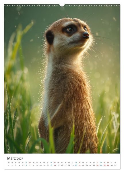 Produktbild: W&auml;chter der W&uuml;ste (hochwertiger Premium Wandkalender 2027 DIN A2 hoch), Kunstdruck in Hochglanz
