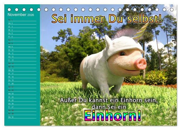 Produktbild: Tierische Toons (Tischkalender 2026 DIN A5 quer), CALVENDO Monatskalender