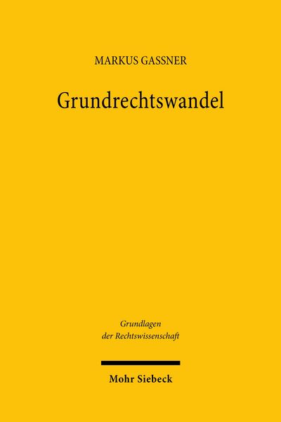Produktbild: Grundrechtswandel
