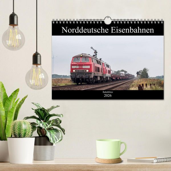Produktbild: Norddeutsche Eisenbahnen (Wandkalender 2026 DIN A4 quer), CALVENDO Monatskalender