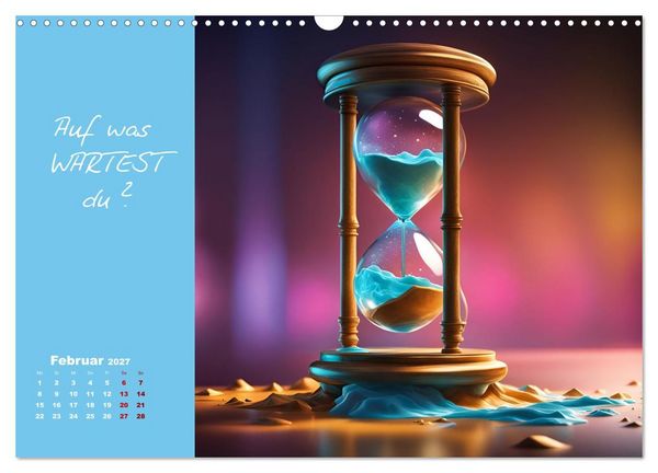 Produktbild: KI Mut - Trau Dich und stell Dir die richtige Frage (Wandkalender 2027 DIN A3 quer), CALVENDO Monatskalender