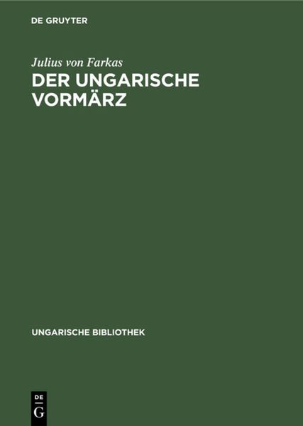Produktbild: Der ungarische Vorm&auml;rz