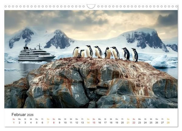 Produktbild: Antarktis - eisige Sch&ouml;nheit (Wandkalender 2026 DIN A3 quer), CALVENDO Monatskalender