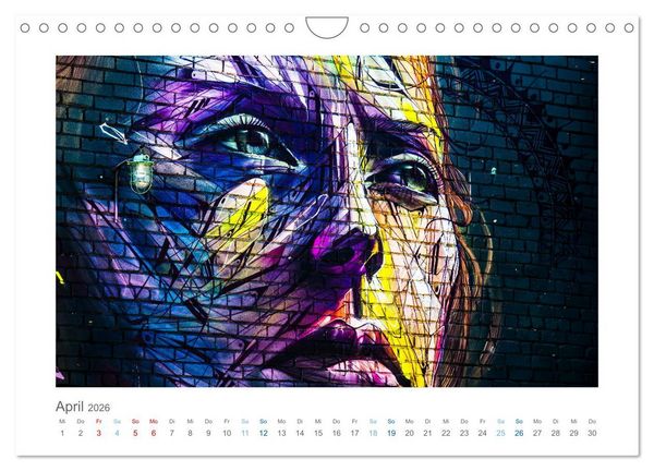 Produktbild: Street Art and City Vibes (Wandkalender 2026 DIN A4 quer), CALVENDO Monatskalender
