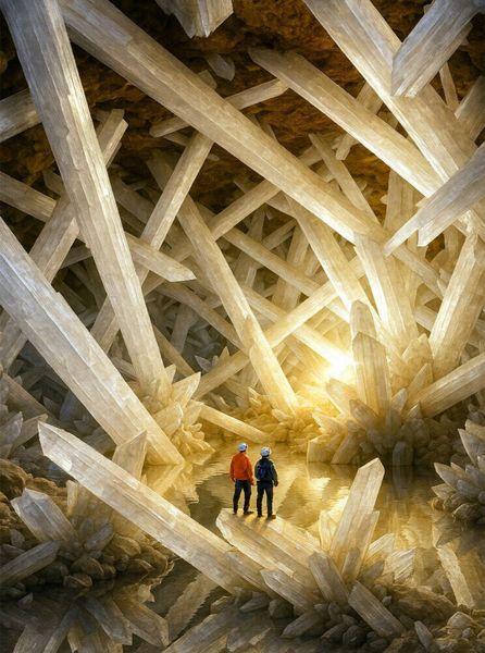 Produktbild: CALVENDO Puzzle Selenitzauber - riesige H&ouml;hle mit Kristallen | 2000 Teile Lege-Gr&ouml;&szlig;e 90x67cm Foto-Puzzle f&uuml;r gl&uuml;ckliche Stunden