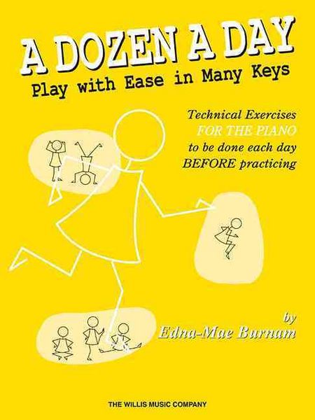 Produktbild: A Dozen a Day - Play with Ease in Many Keys by Edna-Mae Burnam Piano Sheet Music Book for Early-Intermediate Students 32 Five-Finger Pieces in Paired Major and Relative Minor Keys