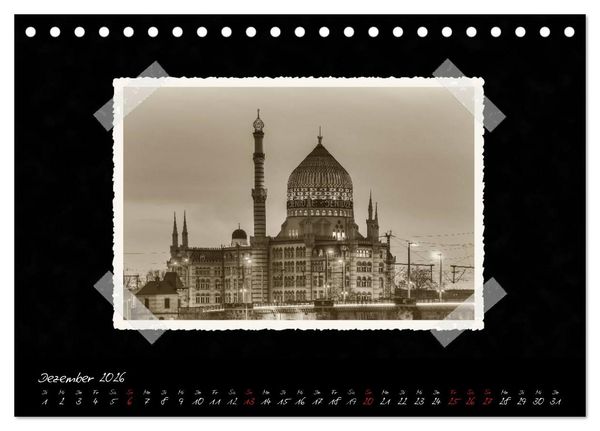 Produktbild: Dresden - Ein Kalender mit Fotografien wie aus einem alten Fotoalbum (Tischkalender 2026 DIN A5 quer), CALVENDO Monatskalender
