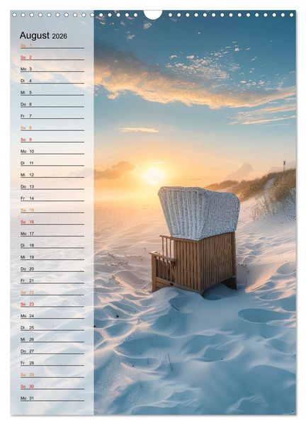 Produktbild: Maritim, Deutschlands K&uuml;sten (Wandkalender 2026 DIN A3 hoch), CALVENDO Monatskalender
