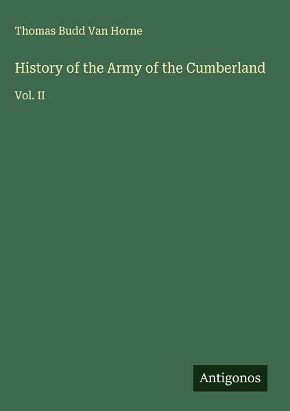 Produktbild: History of the Army of the Cumberland