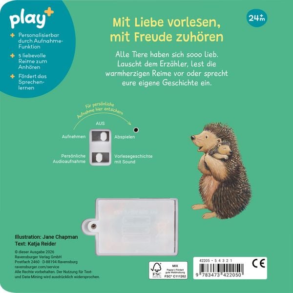 Produktbild: Play+ Mein Geschichten-Buch Ich hab dich lieb! - ab 2 Jahre