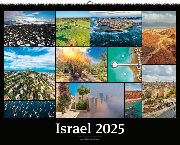 Israelkalender 2025 Black Version