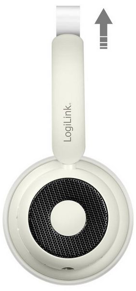 Produktbild: LogiLink BT0072S Over Ear Kopfh&ouml;rer Bluetooth&reg; Creme
