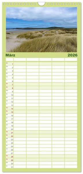 Produktbild: Familienplaner 2026 - Islay - Heimat des Malt Whisky mit 5 Spalten (Wandkalender, 21 x 45 cm) CALVENDO