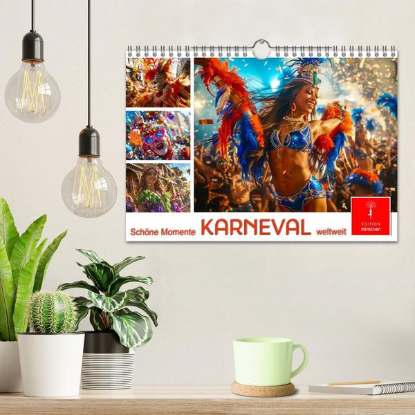 Produktbild: Karneval - sch&ouml;ne Momente weltweit (Wandkalender 2026 DIN A4 quer), CALVENDO Monatskalender