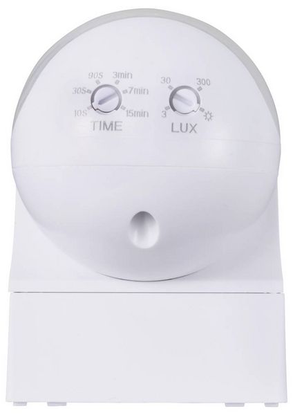 Produktbild: Sygonix SY-6118230 wandh&auml;ngend, Aufputz PIR-Bewegungsmelder 180&deg; Relais Wei&szlig; IP44