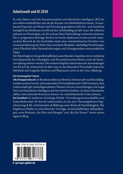 Produktbild: Arbeitswelt und KI 2030