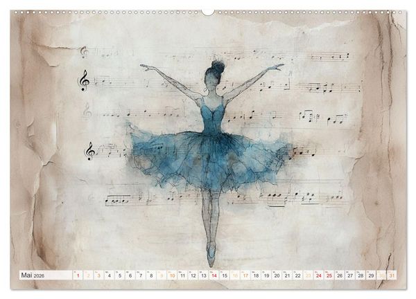 Produktbild: Im Pas de Deux mit der Stille (Wandkalender 2026 DIN A2 quer), CALVENDO Monatskalender