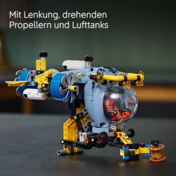 Produktbild: LEGO Technic Tiefseeforscher U-Boot Set f&uuml;r Kinder, Bauspielzeug 42201