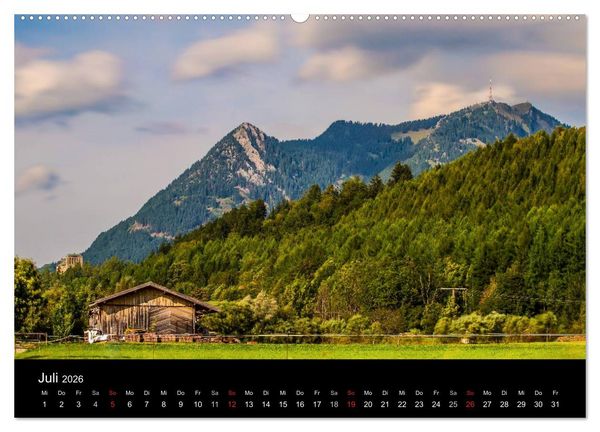 Produktbild: Im Allg&auml;u bei Oberstdorf (hochwertiger Premium Wandkalender 2026 DIN A2 quer), Kunstdruck in Hochglanz