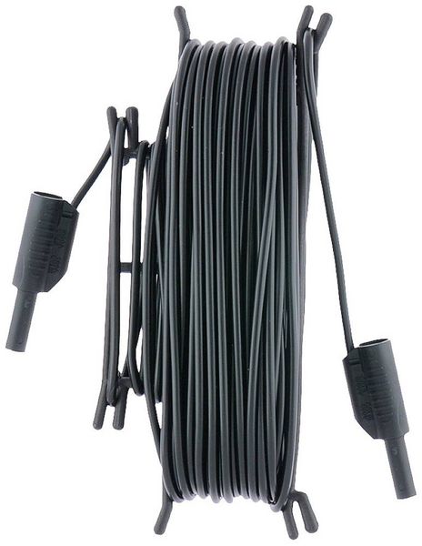 Produktbild: Metrel A 1153 Sicherheits-Messleitung Bananenstecker 4 mm Bananenstecker 4 mm 20.00 m Schwarz 1 St.
