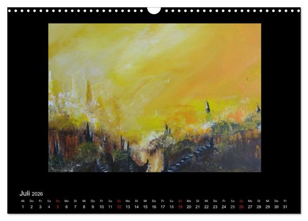 Produktbild: Kunstkalender von Michaela Nagel (Wandkalender 2026 DIN A3 quer), CALVENDO Monatskalender