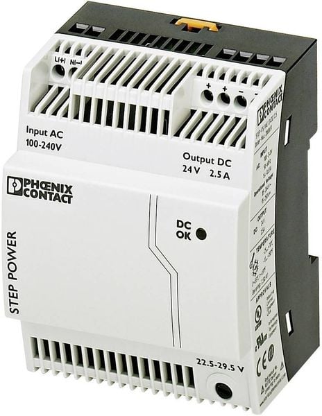 Phoenix Contact STEP-PS/1AC/24DC/2.5 Hutschienen-Netzteil (DIN-Rail)  24 V/DC 2.75 A 60 W Anzahl Ausgänge:1 x  Inhalt 1 