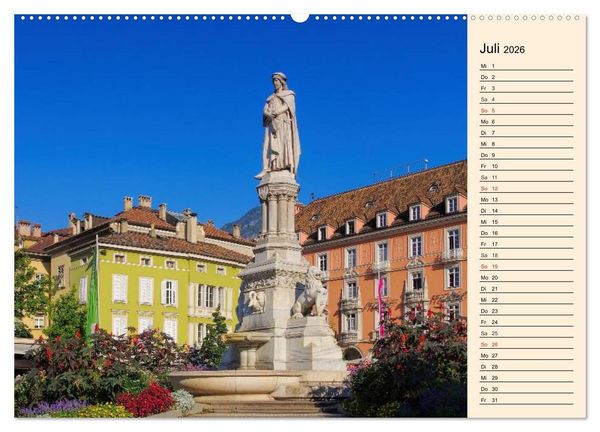 Produktbild: S&uuml;dtirol - Zwischen Ortler und Dolomiten (hochwertiger Premium Wandkalender 2026 DIN A2 quer), Kunstdruck in Hochglanz
