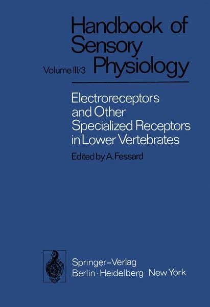 Produktbild: Electroreceptors and Other Specialized Receptors in Lower Vertrebrates