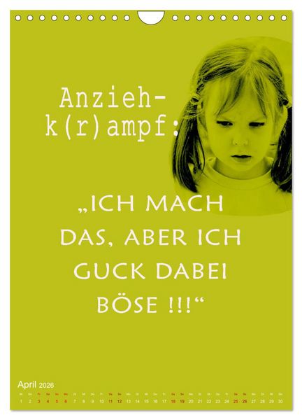Produktbild: Willkommen im Familienalltag (Wandkalender 2026 DIN A4 hoch), CALVENDO Monatskalender