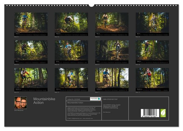 Produktbild: Mountainbike Action (hochwertiger Premium Wandkalender 2026 DIN A2 quer), Kunstdruck in Hochglanz