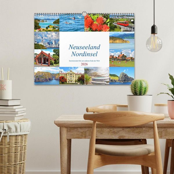 Produktbild: Neuseeland Nordinsel - faszinierende Orte am anderen Ende der Welt (Wandkalender 2026 DIN A3 quer), CALVENDO Monatskalender