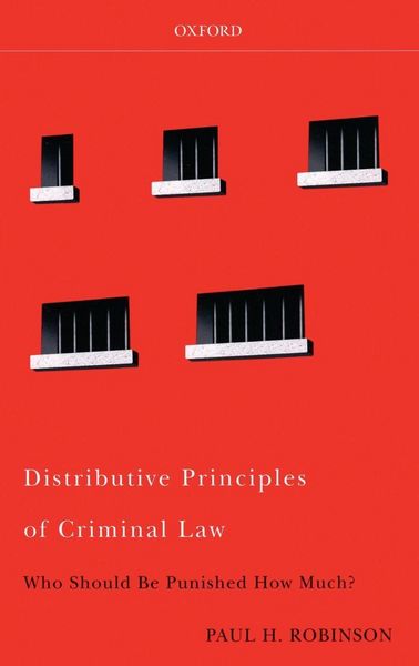 Produktbild: Distributive Principles of Criminal Law