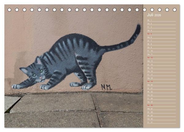 Produktbild: Flensburger Katzen (Tischkalender 2026 DIN A5 quer), CALVENDO Monatskalender