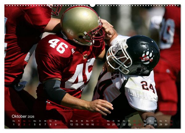 Produktbild: American Football - Touchdown (Wandkalender 2026 DIN A2 quer), CALVENDO Monatskalender