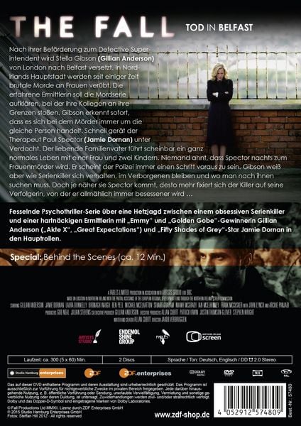 Produktbild: The Fall - Tod in Belfast/Staffel 1 - Uncut [2 DVDs]