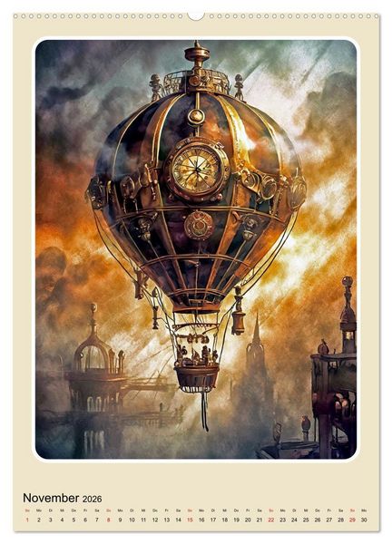 Produktbild: Steampunk Mobilit&auml;t (hochwertiger Premium Wandkalender 2026 DIN A2 hoch), Kunstdruck in Hochglanz