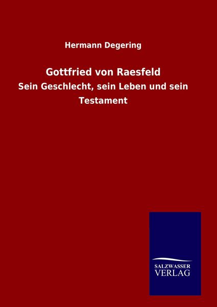Produktbild: Gottfried von Raesfeld