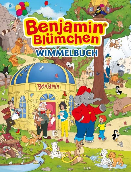 Benjamin Blümchen Wimmelbuch, Gebundene Ausgabe von Madlen Frey, Adrian & wimmelbuchverlag, 9783942491341