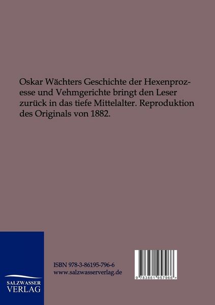 Produktbild: Vehmgerichte und Hexenprozesse in Deutschland
