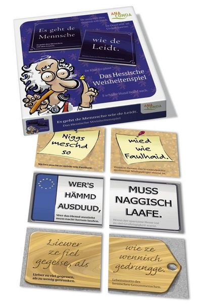 Produktbild: Es geht de Mensche wie de Leidt - Das hessische Weisheitenspiel