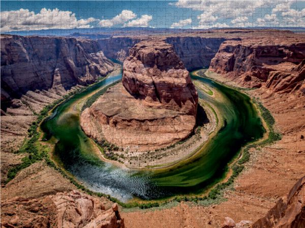 Produktbild: CALVENDO Puzzle Horseshoe Bend 1000 Teile Lege-Gr&ouml;&szlig;e 64 x 48 cm Foto-Puzzle Bild von Karl Genser