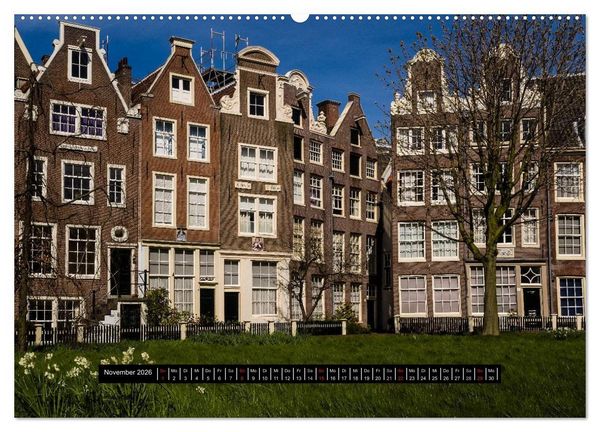 Produktbild: Amsterdam - Impressionen aus dem Grachtengordel (hochwertiger Premium Wandkalender 2026 DIN A2 quer), Kunstdruck in Hochglanz