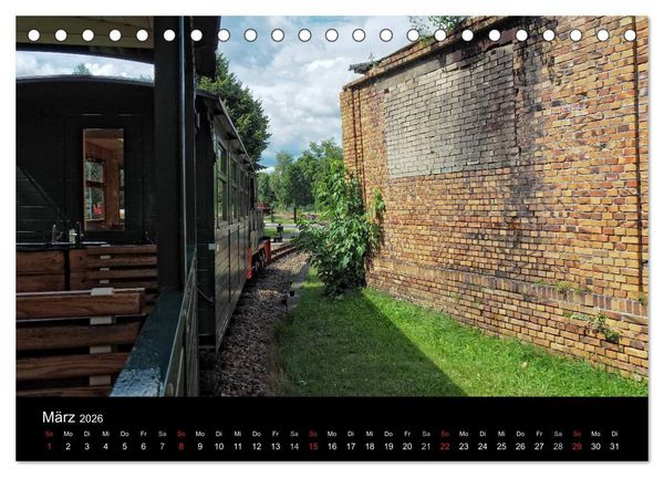 Produktbild: Waldeisenbahn Bad Muskau (Tischkalender 2026 DIN A5 quer), CALVENDO Monatskalender