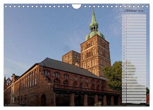 Produktbild: Stralsund. Das Tor zur Insel R&uuml;gen (Wandkalender 2026 DIN A4 quer), CALVENDO Monatskalender