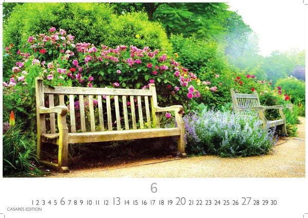 Produktbild: Gartenparadiese Kalender 2027- Der Kalender f&uuml;r alle, die G&auml;rten lieben - Wandkalender | Gartenkalender | Fotokalender Naturkalender 50x35cm