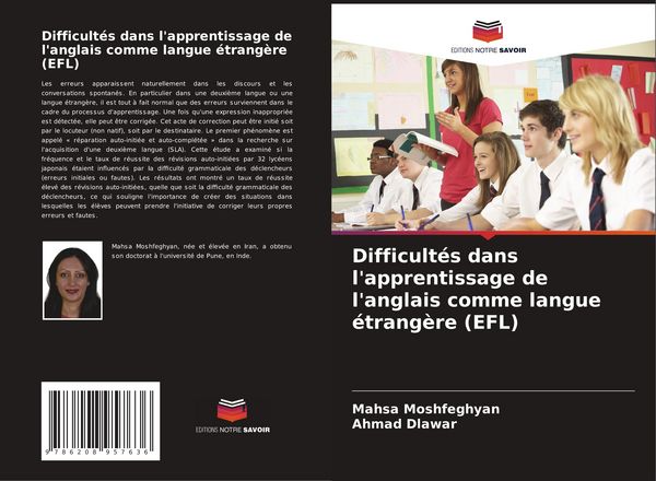 Produktbild: Difficult&eacute;s dans l'apprentissage de l'anglais comme langue &eacute;trang&egrave;re (EFL)