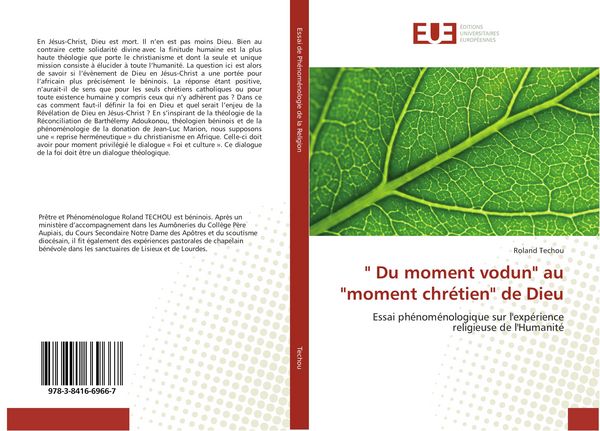 Produktbild: " Du moment vodun" au "moment chr&eacute;tien" de Dieu
