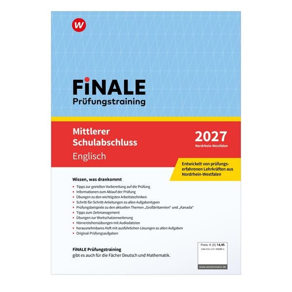 Produktbild: FiNALE - Pr&uuml;fungstraining Mittlerer Schulabschluss Nordrhein-Westfalen